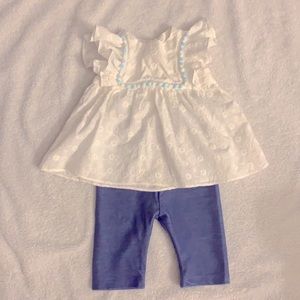 Pippa & Julia baby girl top and matching bottoms